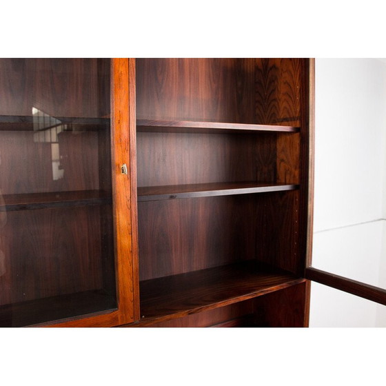 Image 1 of Buffet haut vintage en palissandre en 2 parties par Erik Brouer pour Brouer Mobelfabrik, Danemark 1960