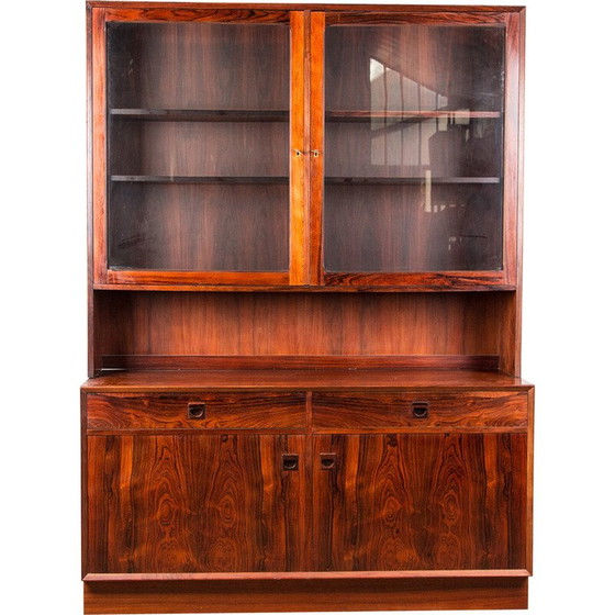 Image 1 of Buffet haut vintage en palissandre en 2 parties par Erik Brouer pour Brouer Mobelfabrik, Danemark 1960