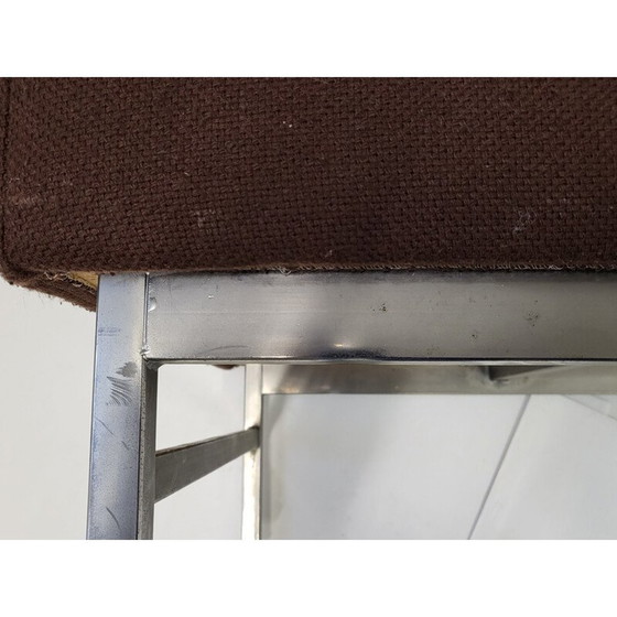 Image 1 of Fauteuil vintage en tissu marron