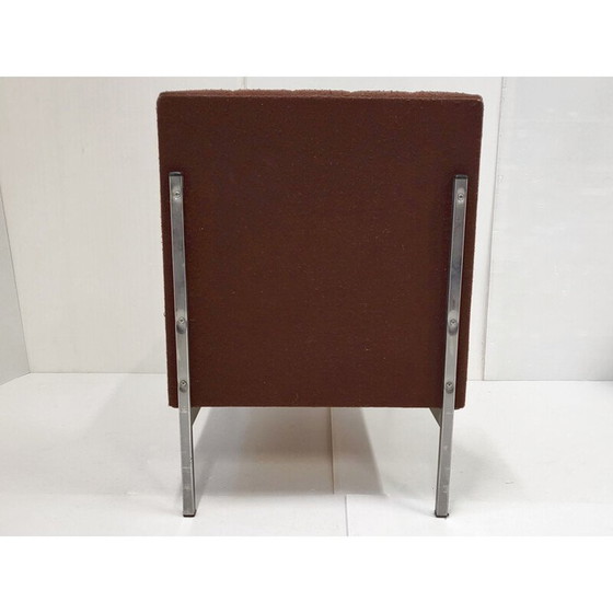 Image 1 of Fauteuil vintage en tissu marron