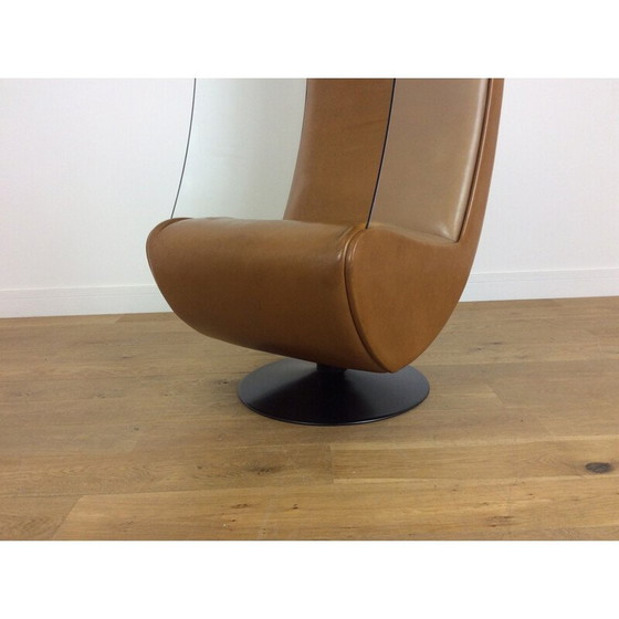 Image 1 of Chaise pivotante en verre vintage, 1970