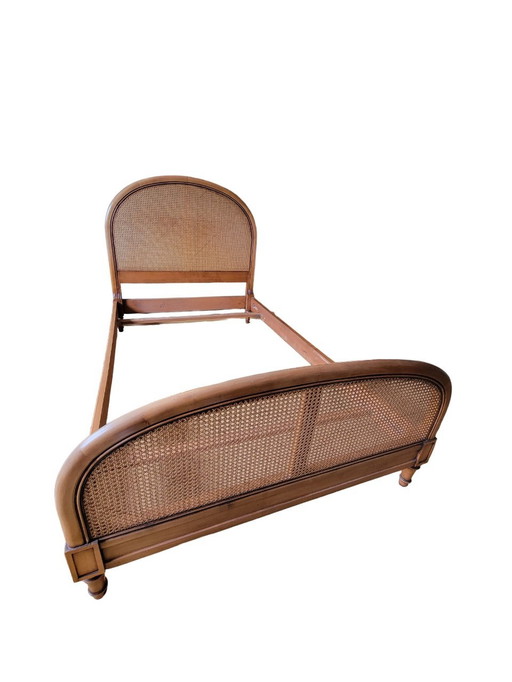 Lit Vintage En Cannage 120X190Cm