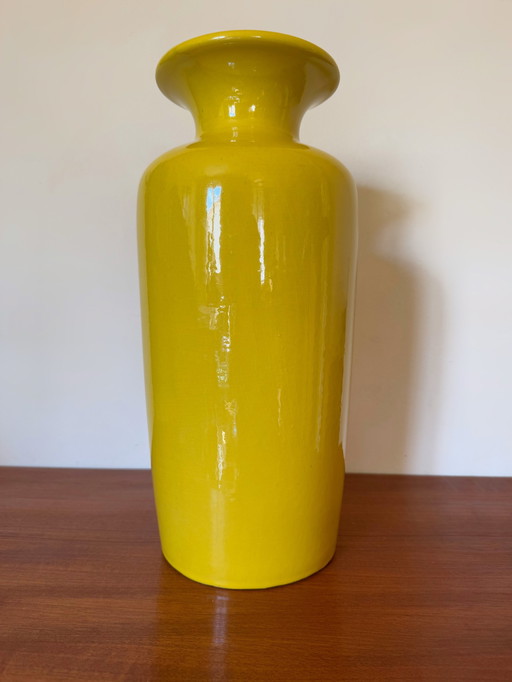 Grand Vase Jaune West Germany Années 70