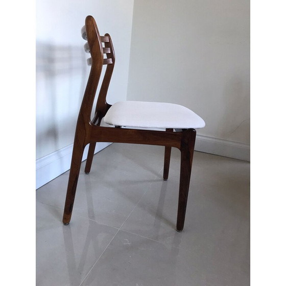 Image 1 of Ensemble de 6 chaises danoises vintage en bois de rose par P.E. Jorgensen pour Farso Stolefabrik