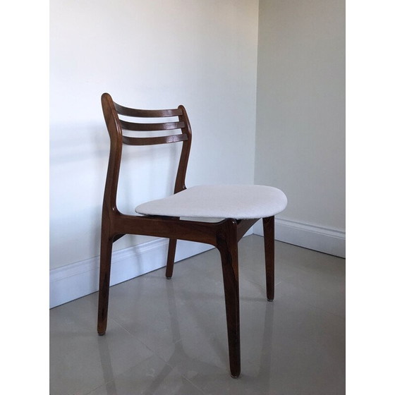 Image 1 of Ensemble de 6 chaises danoises vintage en bois de rose par P.E. Jorgensen pour Farso Stolefabrik