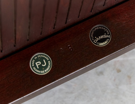 Image 1 of Mid Century Mahogany Rungstedlund Chairs By Ole Wanscher For Poul Jeppesens Møbelfabrik, Set Of 6