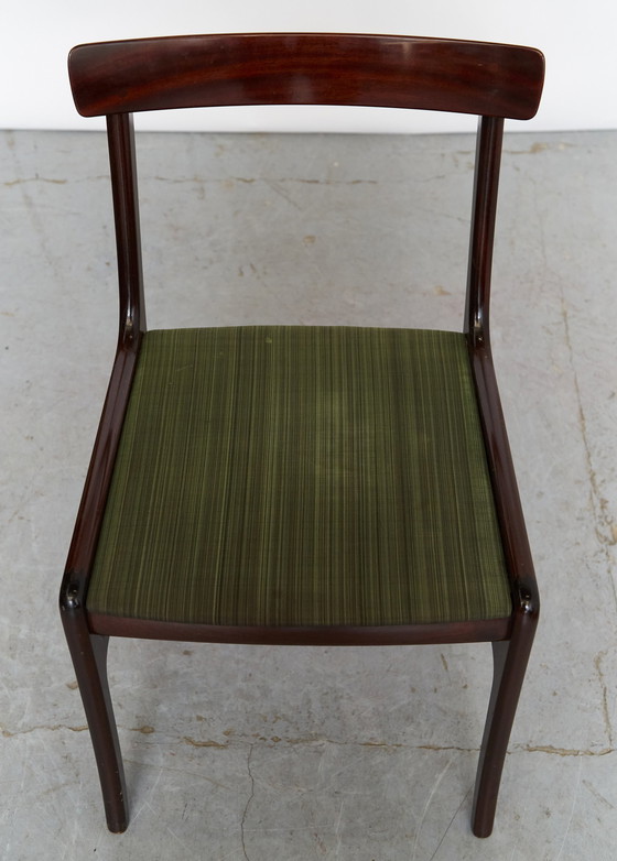 Image 1 of Mid Century Mahogany Rungstedlund Chairs By Ole Wanscher For Poul Jeppesens Møbelfabrik, Set Of 6