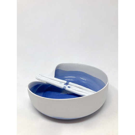 Image 1 of Plat en porcelaine vintage de Piet Stockmans, 1991