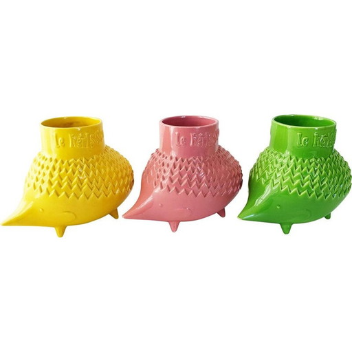 Suite de 3 vases vintage 1960