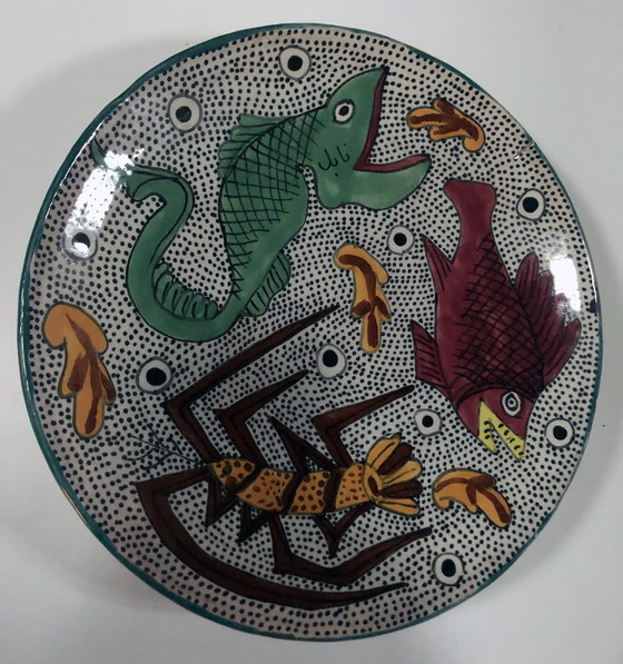 Image 1 of Céramique Murale • Assiette Vintage • Nabeul • 1970