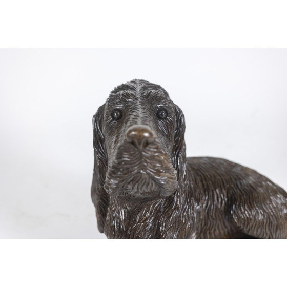 Image 1 of Chien vintage en tilleul sculpté, Europe 1900