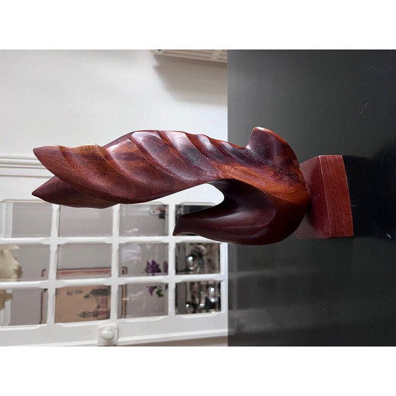 Image 1 of Sculpture d'oiseau vintage scandinave en teck, 1960