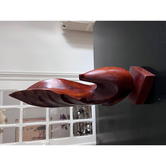 Image 1 of Sculpture d'oiseau vintage scandinave en teck, 1960