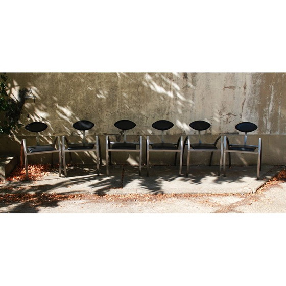 Image 1 of Ensemble de 6 chaises de salle à manger vintage par Kai Papritz, 1990