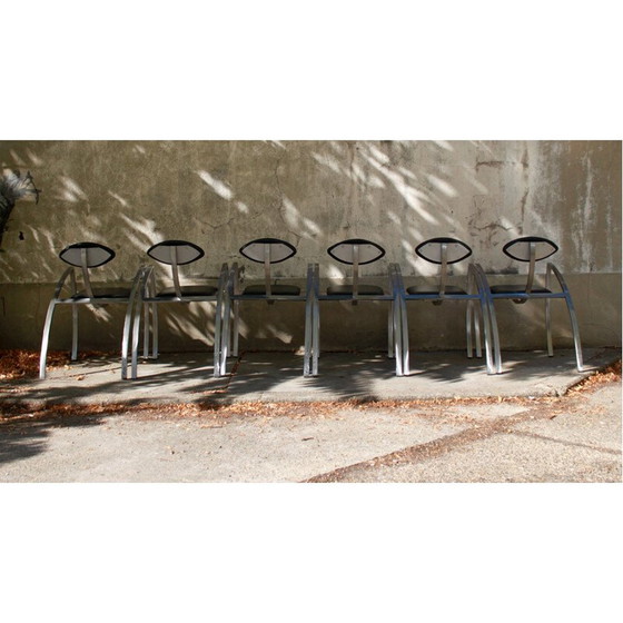 Image 1 of Ensemble de 6 chaises de salle à manger vintage par Kai Papritz, 1990