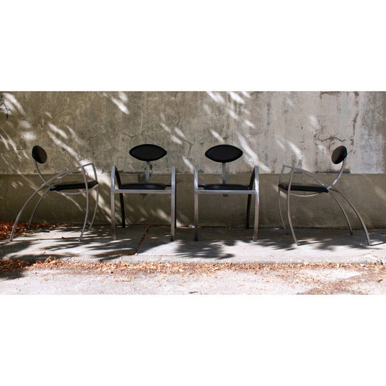 Image 1 of Ensemble de 6 chaises de salle à manger vintage par Kai Papritz, 1990