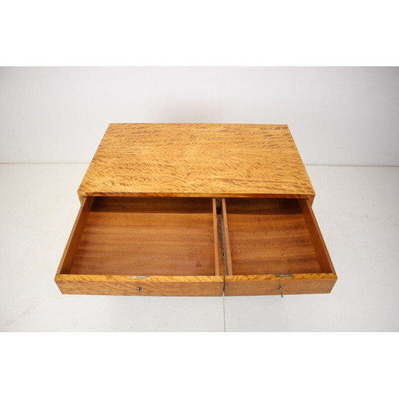 Image 1 of Bureau vintage en bois Art Deco, Tchécoslovaquie 1930