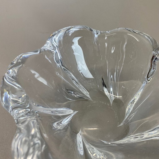 Cendrier vintage en verre pour Orrefors, Suède 1970