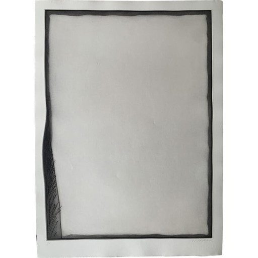 Gravure à l'eau-forte sur papier margenes 8 par Erwin Bechtold, 1977