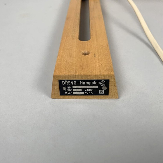 Image 1 of Applique vintage en bois de Drevo Humpolec, Tchécoslovaquie 1960