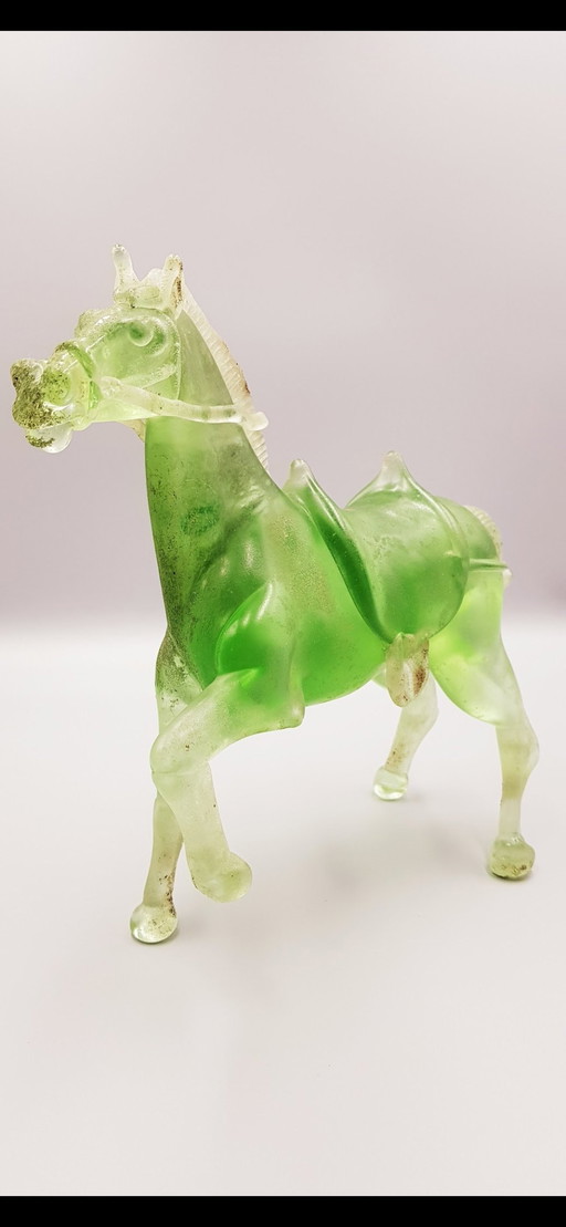 Cheval Coroso en verre de Murano signé Maestro Pino Signoretto