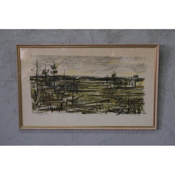 Image 1 of Lithographie vintage de Bengt Olson, Suède 1960