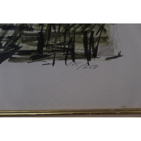 Image 1 of Lithographie vintage de Bengt Olson, Suède 1960