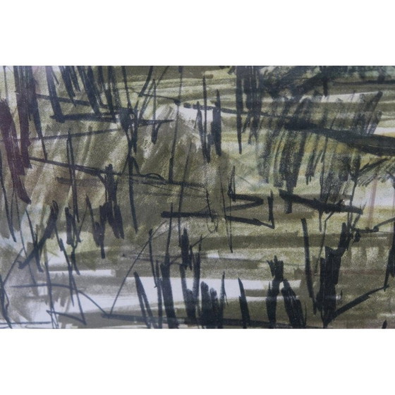 Image 1 of Lithographie vintage de Bengt Olson, Suède 1960