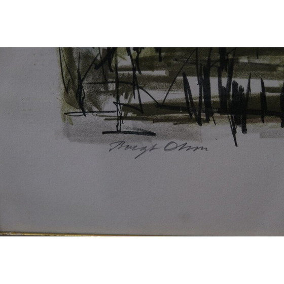 Image 1 of Lithographie vintage de Bengt Olson, Suède 1960