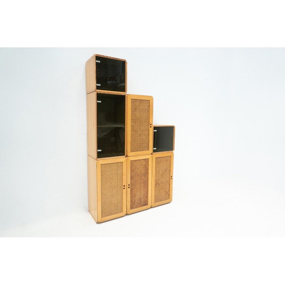 Image 1 of Ensemble de cubes modulaires en bois du milieu du siècle par Derk Jan de Vries, Italie, années 1960.