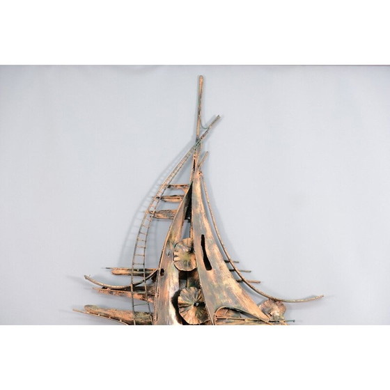 Image 1 of Sculpture murale vintage en métal de M. Di Giovanni, Allemagne 1979