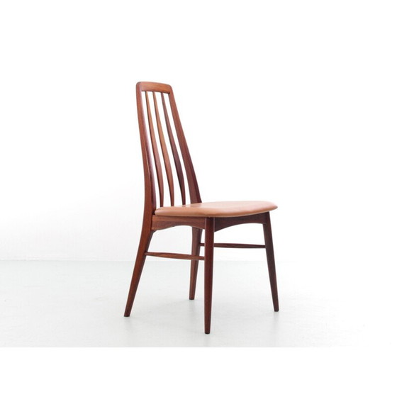 Image 1 of Ensemble de 4 chaises vintage en bois de rose modèle "Eva" par Niels Koefoed, 1964