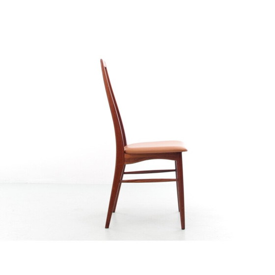 Image 1 of Ensemble de 4 chaises vintage en bois de rose modèle "Eva" par Niels Koefoed, 1964