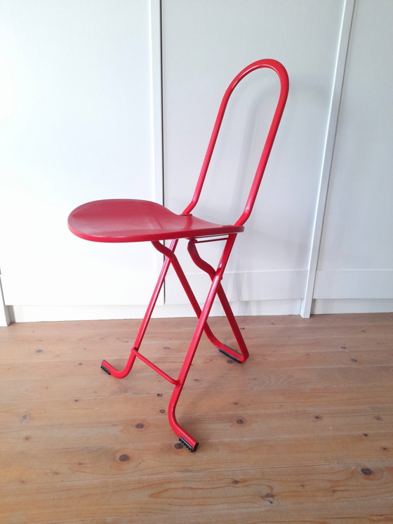 Image 1 of Chaise Pliante Dafne Par Gastone Rinaldi Pour Thema