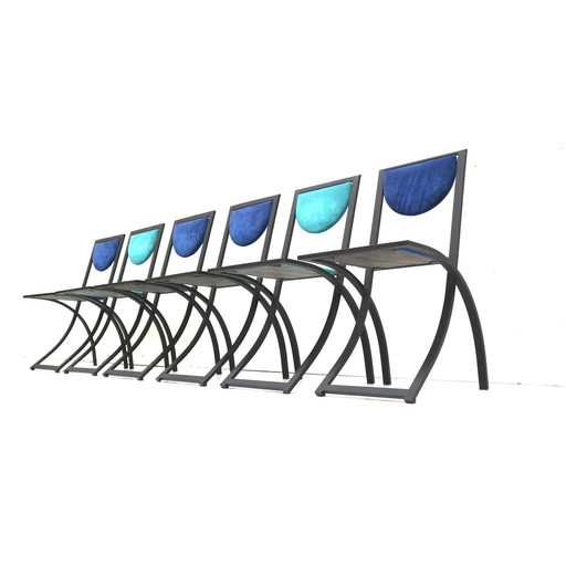 Ensemble de 6 chaises de salle à manger par Karl Friedrich Förster pour Kff Design