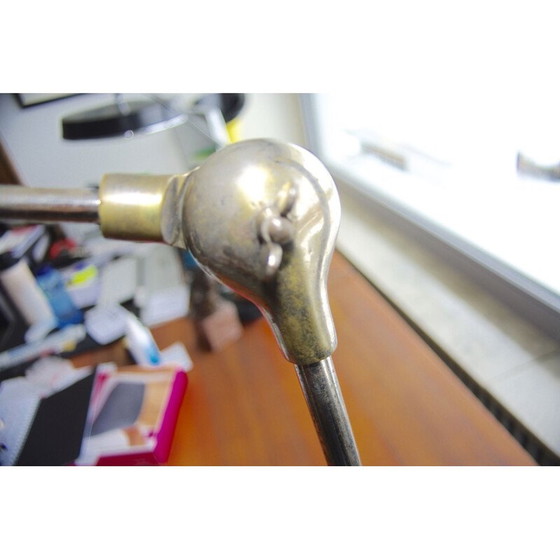 Image 1 of Lampe d'architecte suisse patella vintage en noyer Suisse 1950