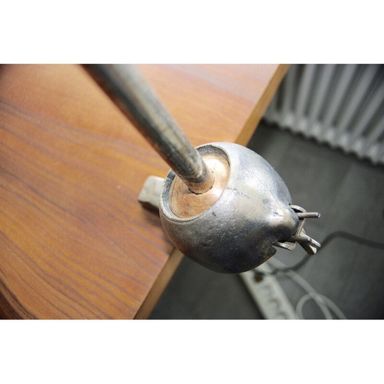 Image 1 of Lampe d'architecte suisse patella vintage en noyer Suisse 1950