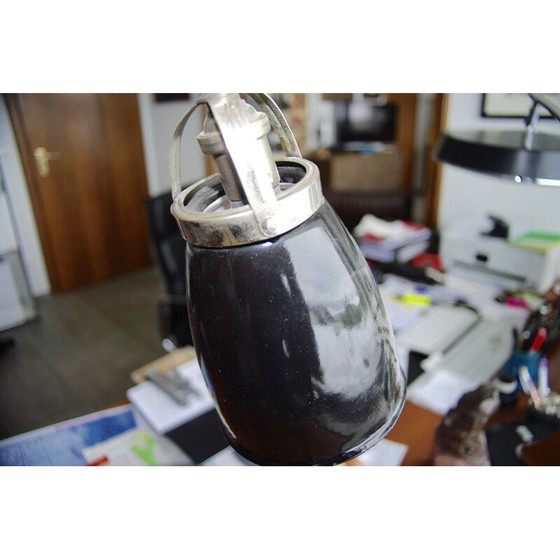 Image 1 of Lampe d'architecte suisse patella vintage en noyer Suisse 1950