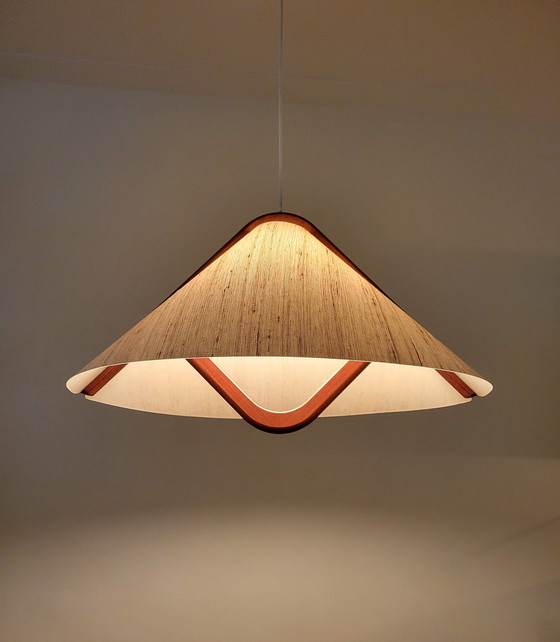 Image 1 of Lampe pendante danoise en teck de Domus, 1970