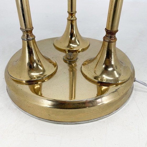 Image 1 of Lampadaire italien vintage en métal et verre, 1970