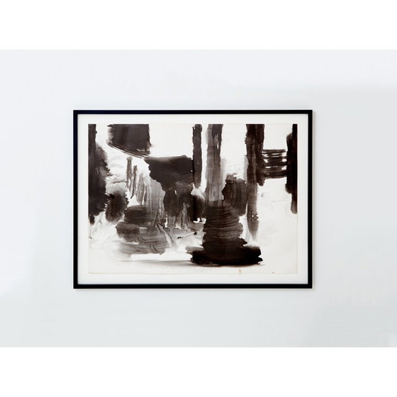 Image 1 of Vintage painting by T'ang Haywen, 1975