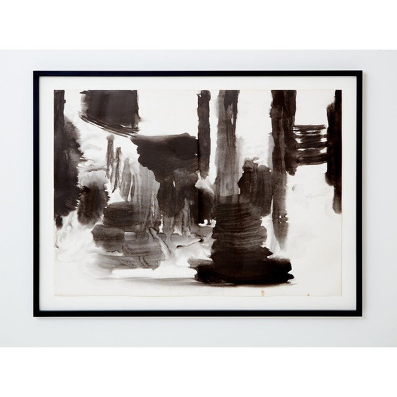 Image 1 of Vintage painting by T'ang Haywen, 1975