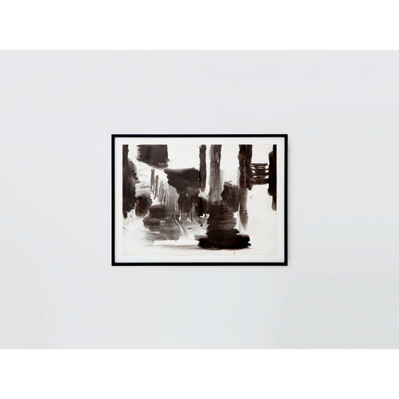 Image 1 of Vintage painting by T'ang Haywen, 1975