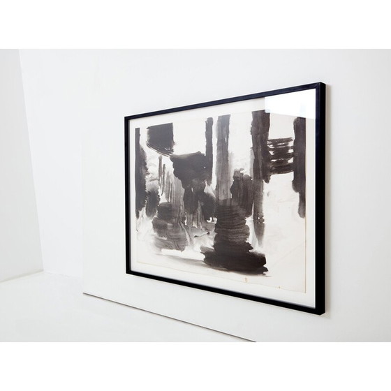 Image 1 of Vintage painting by T'ang Haywen, 1975