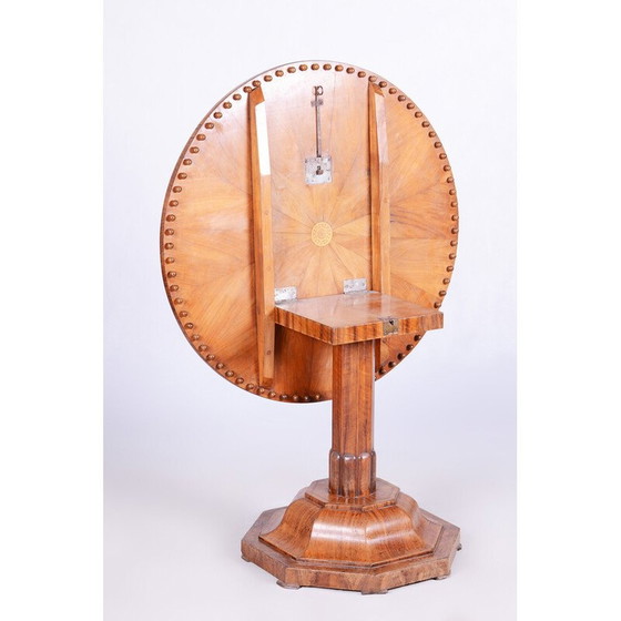Image 1 of Table ronde pliante en noyer Biedermeier autrichien, années 1820