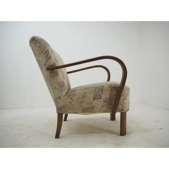 Image 1 of Fauteuil vintage Art déco, Tchécoslovaquie, années 1940