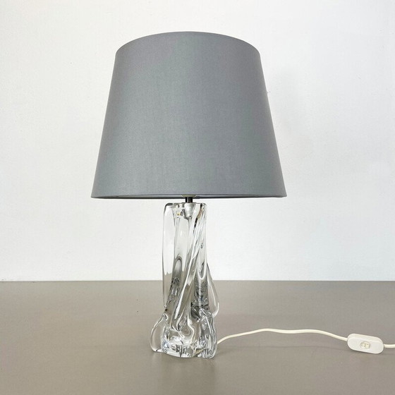 Image 1 of Lampe de table vintage "Lucid" en verre de cristal pour Sèvres, France années 1960