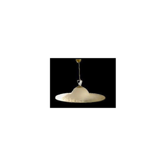 Image 1 of Lampe suspendue vintage en verre de Murano par Vistosi, années 1980