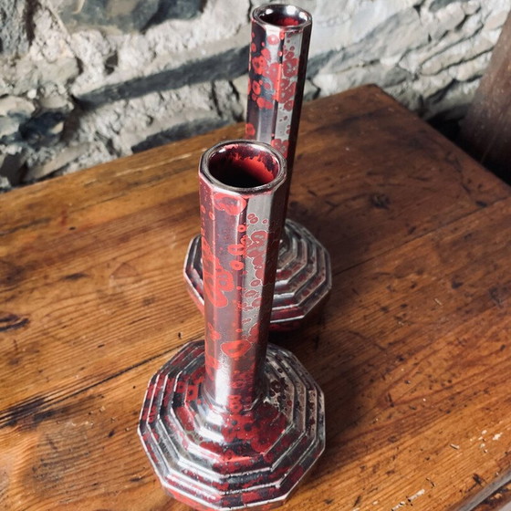 Image 1 of Paire de vases vintage de Fives Lille