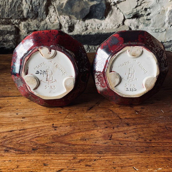 Image 1 of Paire de vases vintage de Fives Lille